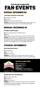 FAN EVENTS