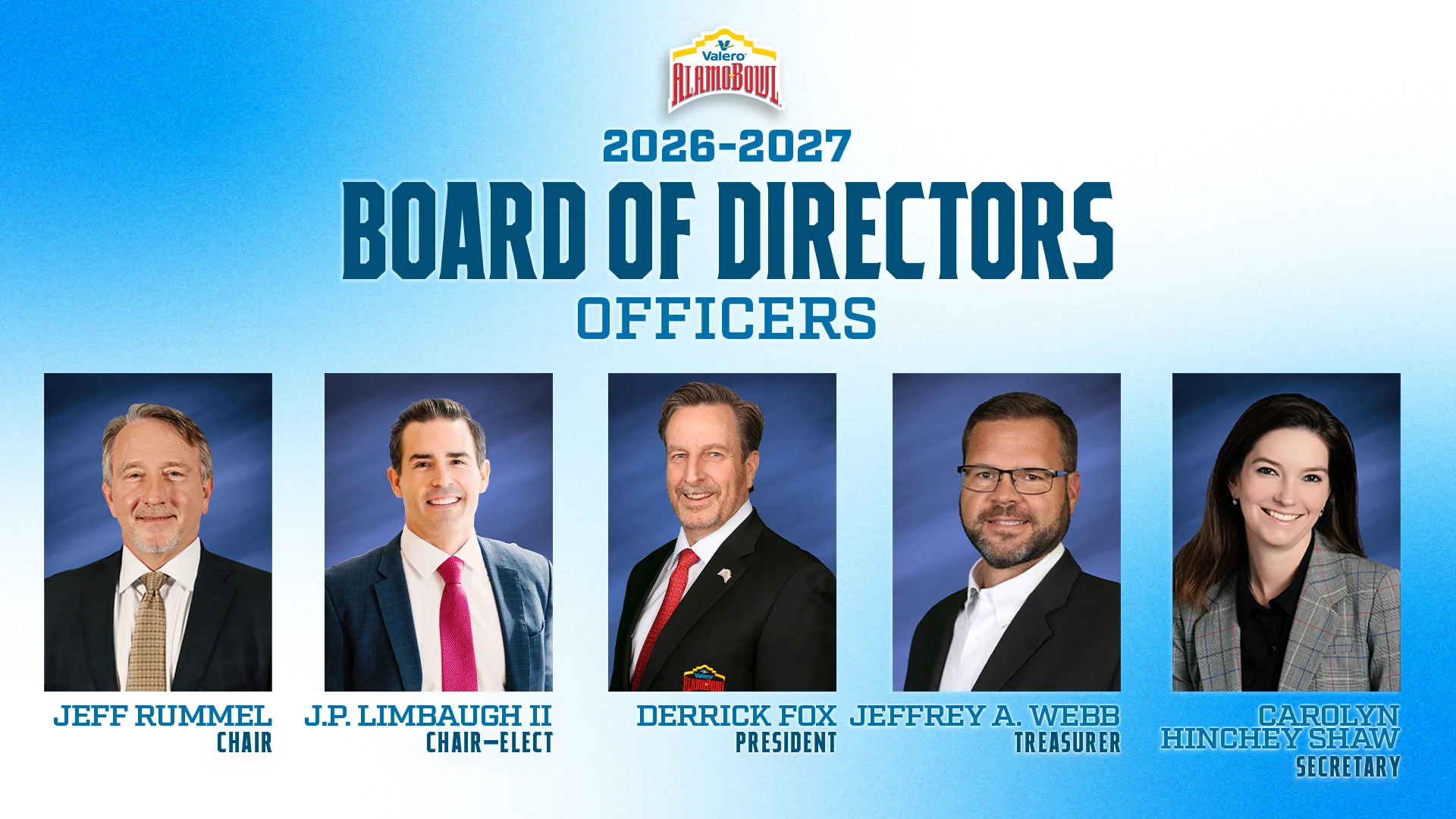 2026 Board of Directors Officers – 16×9